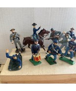 11 Civil War Union Confederate Painted Lead Soldiers Tru Craft And Others - $27.66