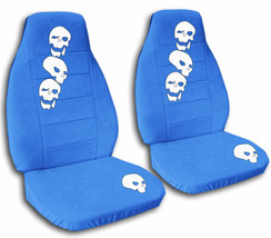 Front set car seat covers fits Fiat 124 Spider Roadster 2017-2020  Skull design - £70.52 GBP