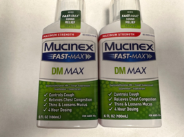 2-MUCINEX DM MAX 6 OZ EACH 08/2027 NEW - $18.80