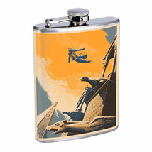 Leap of Faith Em1 Flask 8oz Stainless Steel Hip Drinking Whiskey - £11.83 GBP