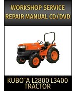 Kubota L2800 L3400 Tractor Service Repair Manual on CD - $20.45