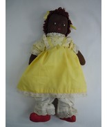 Vintage Handmade? Black Americana Cloth Girl Doll - $55.48 CAD