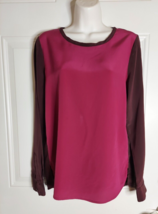 Diane Von Furstenberg Scoop Neck 100% Silk Blouse Tunic Top Size: 4 - £10.64 GBP