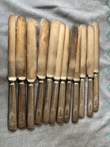 Vintage 1847 Rogers Bros Old Colony Blunt Solid Knife 12 Pieces - £39.51 GBP