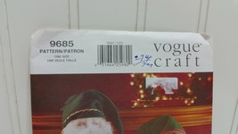 VOGUE CRAFT Pattern Vtg 97 #9685 Linda Carr Christmas Elves Santa Dolls +Clothes - $28.53