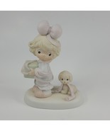 Precious Moments &#39;Tied Up For The Holidays&#39; Figurine 527580 1983 Enesco ... - £9.45 GBP