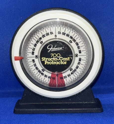 Vintage Tool: Johnson 700 Structo-Cast Protractor / Pitch Angle Calculator - £10.24 GBP