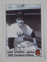 Jake Striker Signed Autographed 1959 Cleveland Indians 2.75x3.75 Photo - £3.94 GBP