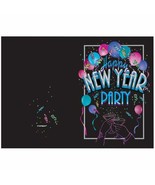 New Years Eve Cheer Party Invitations with Envelopes  8 ct - £1.87 GBP
