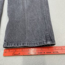 Vintage 80s Dickies Branders Size 40x31 Men&#39;s Black Denim Jeans Pants Talon Zip - £15.89 GBP