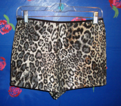 ONE CLOTHING LOS ANGELES SEXY METALLIC LEOPARD SHORTS SIZE S - $12.99