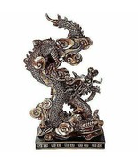 Feng Shui Chinese Imperial Nine Dragons Golden Dragon King Decorative St... - £26.33 GBP