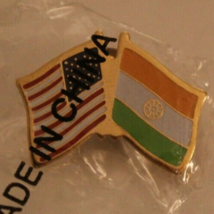 Flag of the United States and Flag of India Vintage Lapel Pin - £7.73 GBP