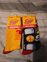 2 PAIRS Breakfast Lovers Crew Socks  Eggos (G) - $14.00