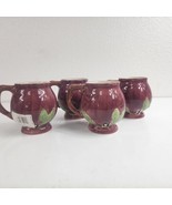 Set Of 4 FRANCISCAN APPLE Hand Painted Mugs from Portugal - £55.24 GBP