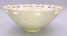 Vintage Lenox Shrub Rose Basket of Flowers Collection Serving Bowl USA 11&quot; Dia - £33.07 GBP