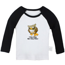 I Take Nap But I Stay Woke Funny Tops Newborn Baby T-shirt Infant Animal Owl Tee - £7.78 GBP+
