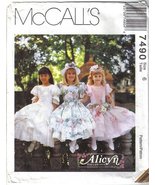 McCall&#39;s Pattern 7490 Easter Special Occasion Dress Girls sz 6 Uncut - $7.99