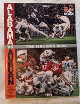 Vintage 1986 Auburn Alabama Iron Bowl  College Football Program - £15.07 GBP