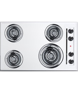 Summit Appliance WEL05 30&quot; Wide 220V Electric Cooktop With 4 Coil Elements - £307.34 GBP
