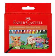 Faber-Castell Faber Castell Jumbo Wax Crayons - 24 Shades - $11.30