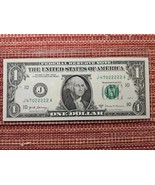 Fancy Serial number $1  TWOS!!! 2- $1 5 inRow 2s  F22222795E &amp; J47022222E - $11.93 CAD