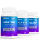 3 Pack Brain Vitale, advanced nootropic brain formula-60 Capsules x3 - £78.44 GBP