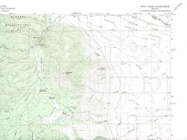 Rock Creek Quadrangle Oregon 1972 USGS Topo Map 7.5 Minute Topographic - $23.99