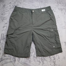 Columbia Sportwear Short Men 32 Gray Lightweight Casual Outdoors Omni Shade Mens - $19.68