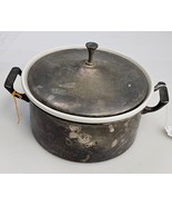 English Silver Mfg Corp Antique Silver Serving Pot W Ceramic Bowl and Si... - $828.84 MXN