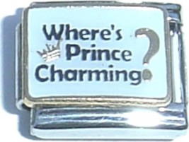 Wheres Prince Charming Italian Charm - £7.09 GBP