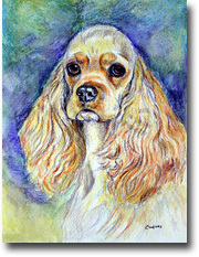 Cocker Spaniel - 11"x15" 2-Sided Garden Banner - $18.00