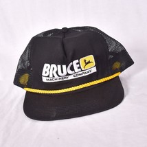 Bruce Machinery Company Men&#39;s Base Ball Cap Snap Back Black &amp; Gold - £10.09 GBP