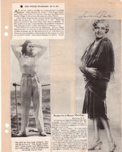 Laura La Plante Greta Garbo Clipping Magazine photo orig 1pg 8x10 M3397 - £3.87 GBP