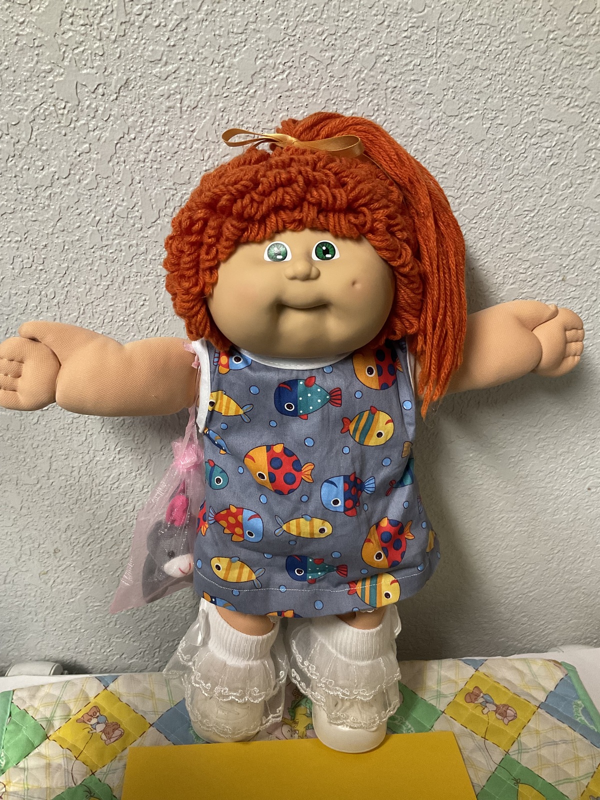 RARE Vintage Cabbage Patch Kid Girl Red Single Poodle Pony IC1 Taiwan HM#8 1986 Item image 5