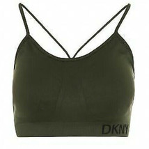 DKNY Womens Activewear Seamless Strappy Low Impact Sports Bra, X-Small, Green - £27.97 GBP