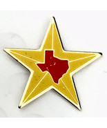 Texas State Shape Lonestar Vintage Pin Yellow Gold Tone￼ - $11.95