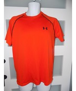 UNDER ARMOUR ORANGE HEAT GEAR LOOSE FIT SS SHIRT SIZE S MEN&#39;S - €15,92 EUR