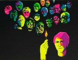 Psychedelic Mod Hippy Art Vintage THE MATCH Pop Shot Sticker Tom Gatz Many Faces - £42.88 GBP