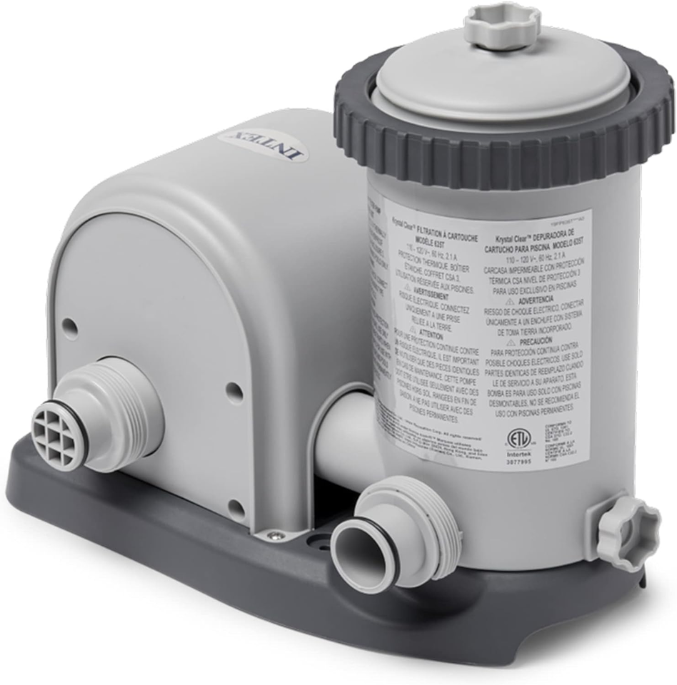 1500 GPH Krystal Clear Cartridge Filter Pump System with 1,180 GPH Flow ... - $161.73