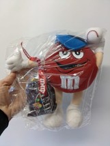 Galerie M&amp;M Red Softball Baseball Player Poseable Plush Stuffed Figure, NEW! - £24.05 GBP