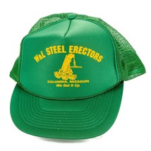 W&amp;L Steel Erectors Trucker Hat Snapback Mesh VTG Columbia Missouri We Ge... - £11.27 GBP