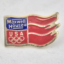 Maxwell House Olympic Pin Flag USA patriotic Coffee - $12.00