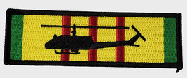 Huey Silhouette on Vietnam Service Ribbon Patch - $6.00