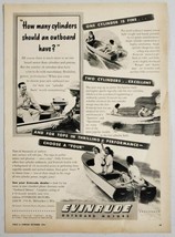 1946 Print Ad Evinrude One &amp; Two Cylinder Outboard Motors Milwaukee,WI - $11.68