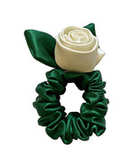 100% Pure Silk Flower-Shaped Scrunchies - £19.75 GBP