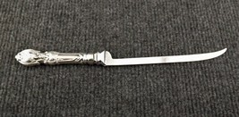Antique Sterling Silver Ornate Letter Opener w/ Italian Stainless Curved Blade - £70.05 GBP