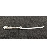 Antique Sterling Silver Ornate Letter Opener w/ Italian Stainless Curved... - £68.93 GBP