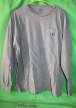 Ralph Lauren Polo Long Sleeve Gray Shirt Size Men&#39;s Large - £19.46 GBP