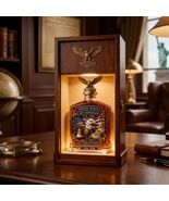 250th Anniversary Founding Fathers Whiskey Bottle - Stained Glass Decanter - $23.57